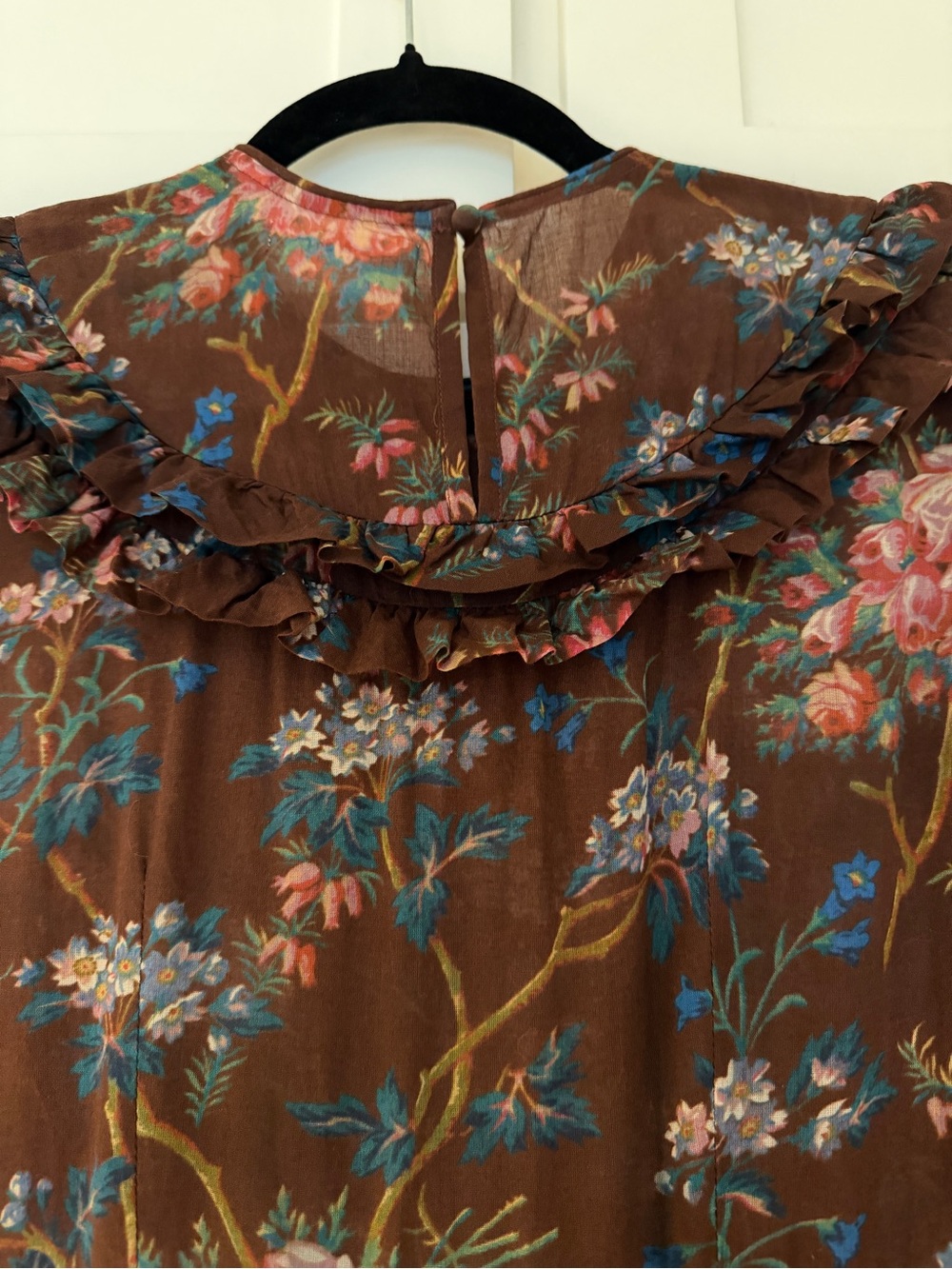 Dôen Aster Dress Bordeaux Winter Floral XS - Picture 14 of 17